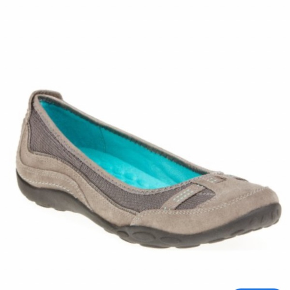 Clark’s Provo Haley Eagle Gray Suede Flats